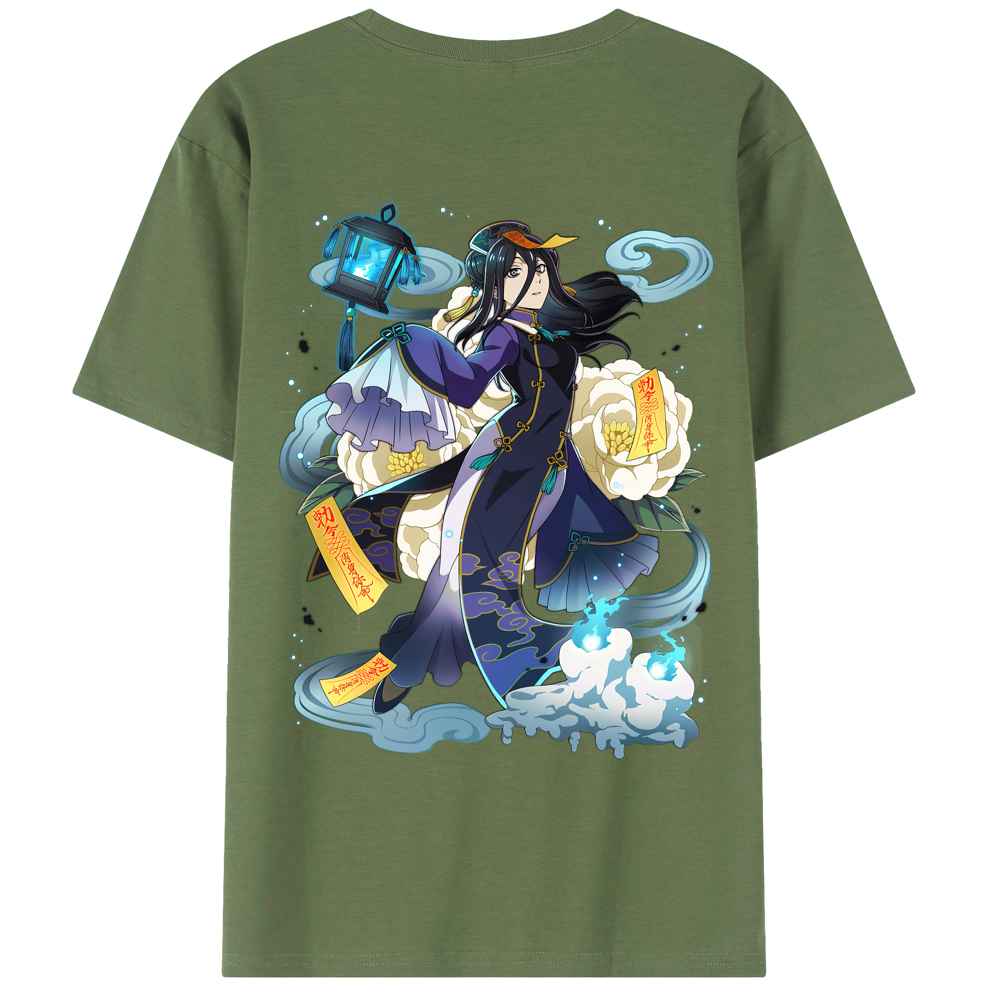 （画像用） 文豪ストレイドッグス Bungo Stray Dogs 綿100％ メンズ半袖Tシャツ（バックプリント） 通気性